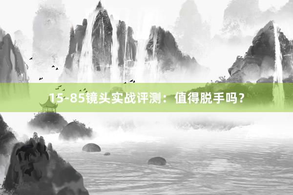 15-85镜头实战评测：值得脱手吗？